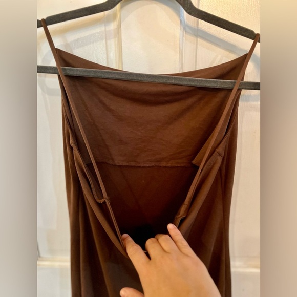RESERVED Brown Spaghetti Strap Dress, Size S - Picture 6 of 6